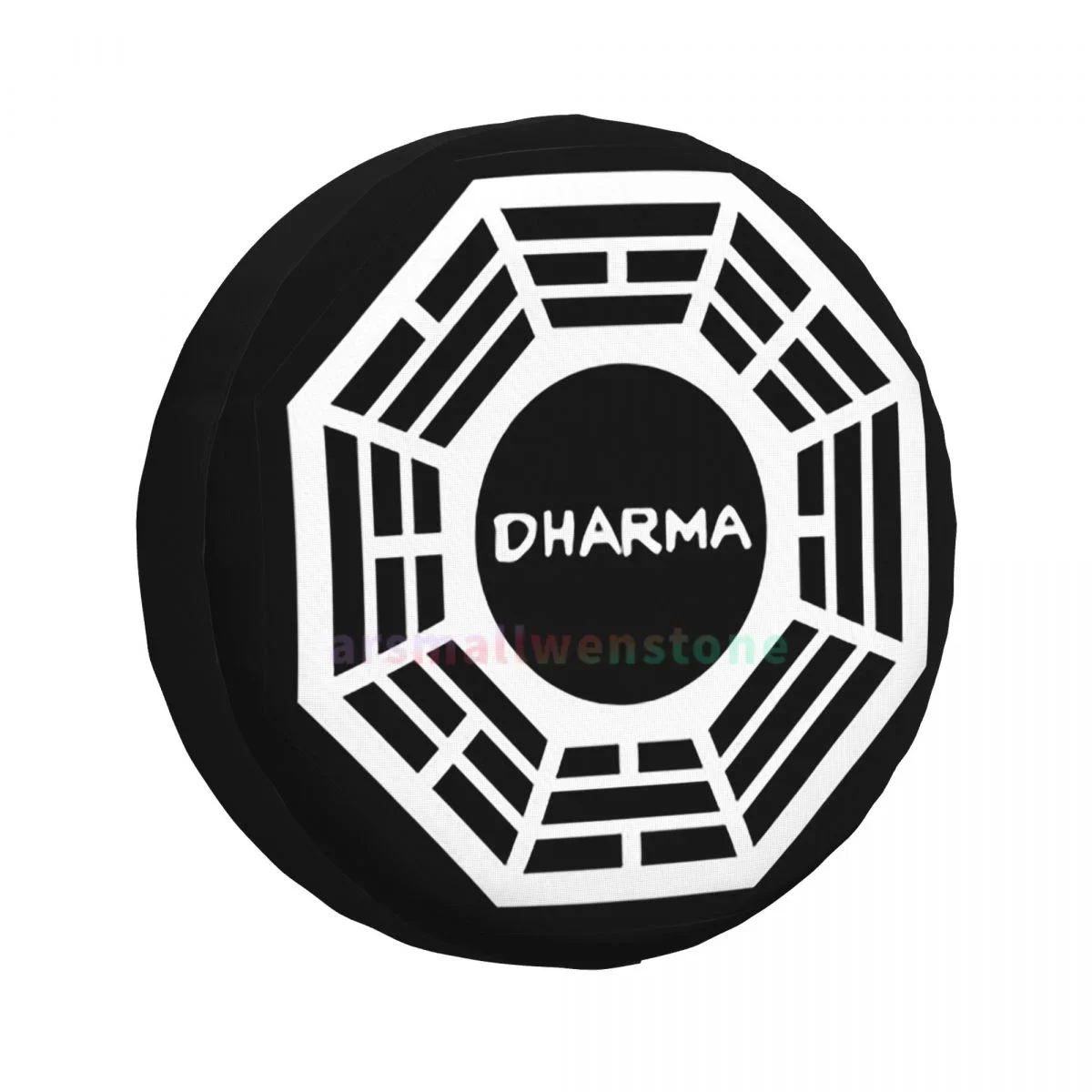 Dharma Initiative Logo (Lost TV Show) Anti-UV Tire Cover for Trailer RV SUV, Tire Cover with Anti-Fouling Coating, 14-17 Inch