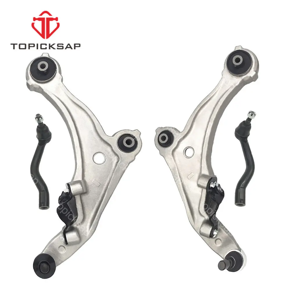 TOPICKSAP Front Lower Control Arm Ball Joint Tie Rod Suspension Kit for Nissan Maxima A35 2009 - 2014 545019N00A