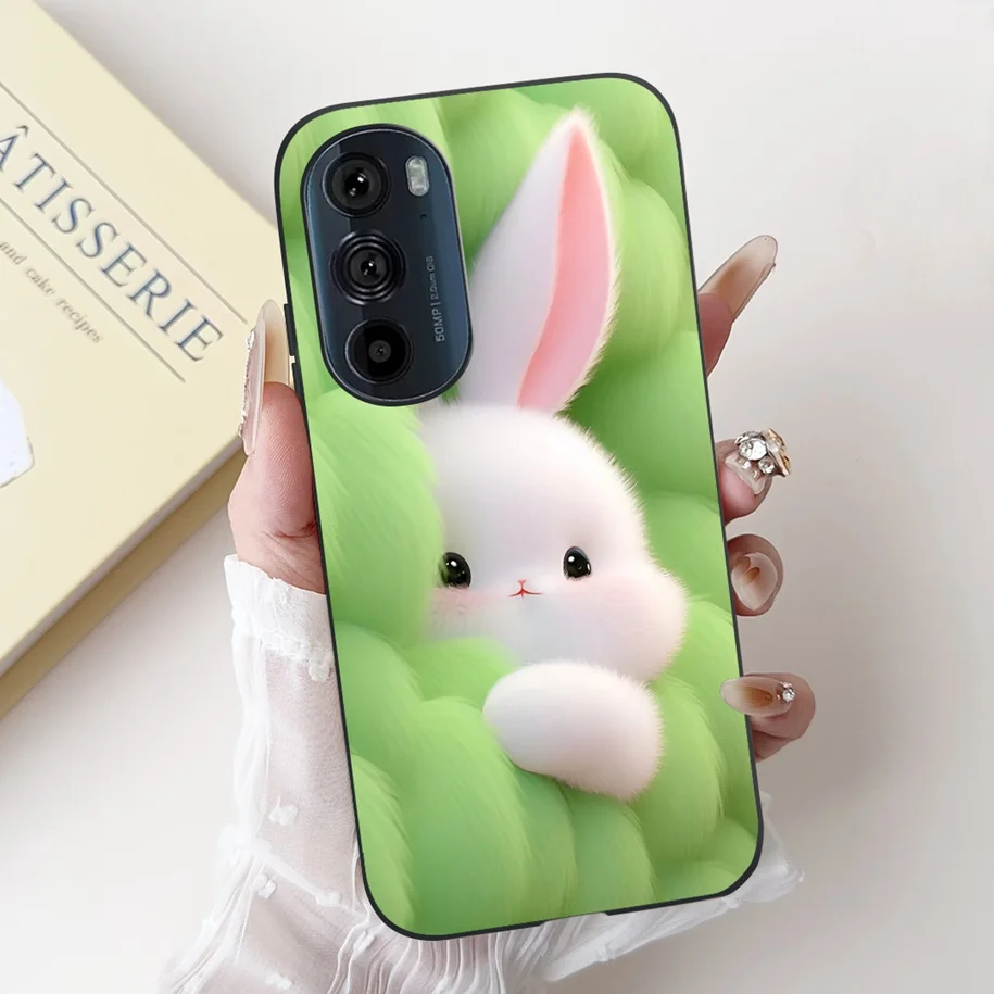 For Motorola Edge 30 Pro Case XT2201-1 Cover Lovely Panda Bowknot Silicone Shockproof Cover For Moto Edge Plus 2022 Edge30 Funda view 6