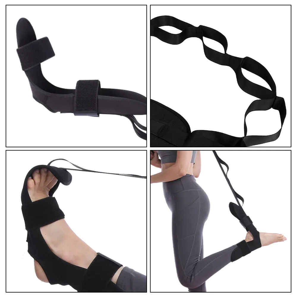 7 Loops Yoga Stretch Strap Belt Men Women Fascia Stretcher Yoga Leg Foot Ankle Brace Support Training Stretch Bands for Exercise