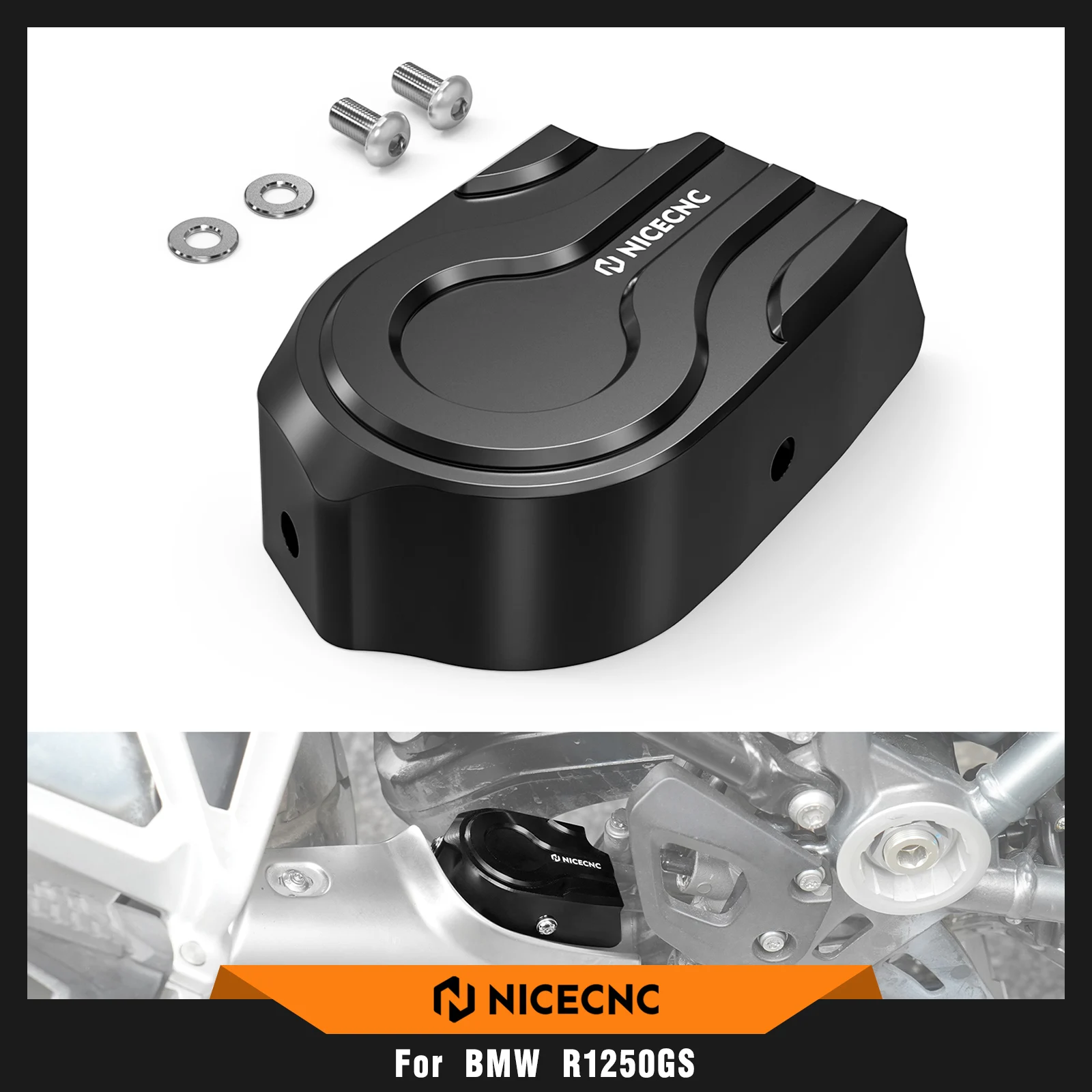 

Крышка выхлопной заслонки мотоцикла NICECNC для BMW R1250GS R 1250 GS 2019-2023 2022 2021 2020 NineT BMW R1250GS аксессуары