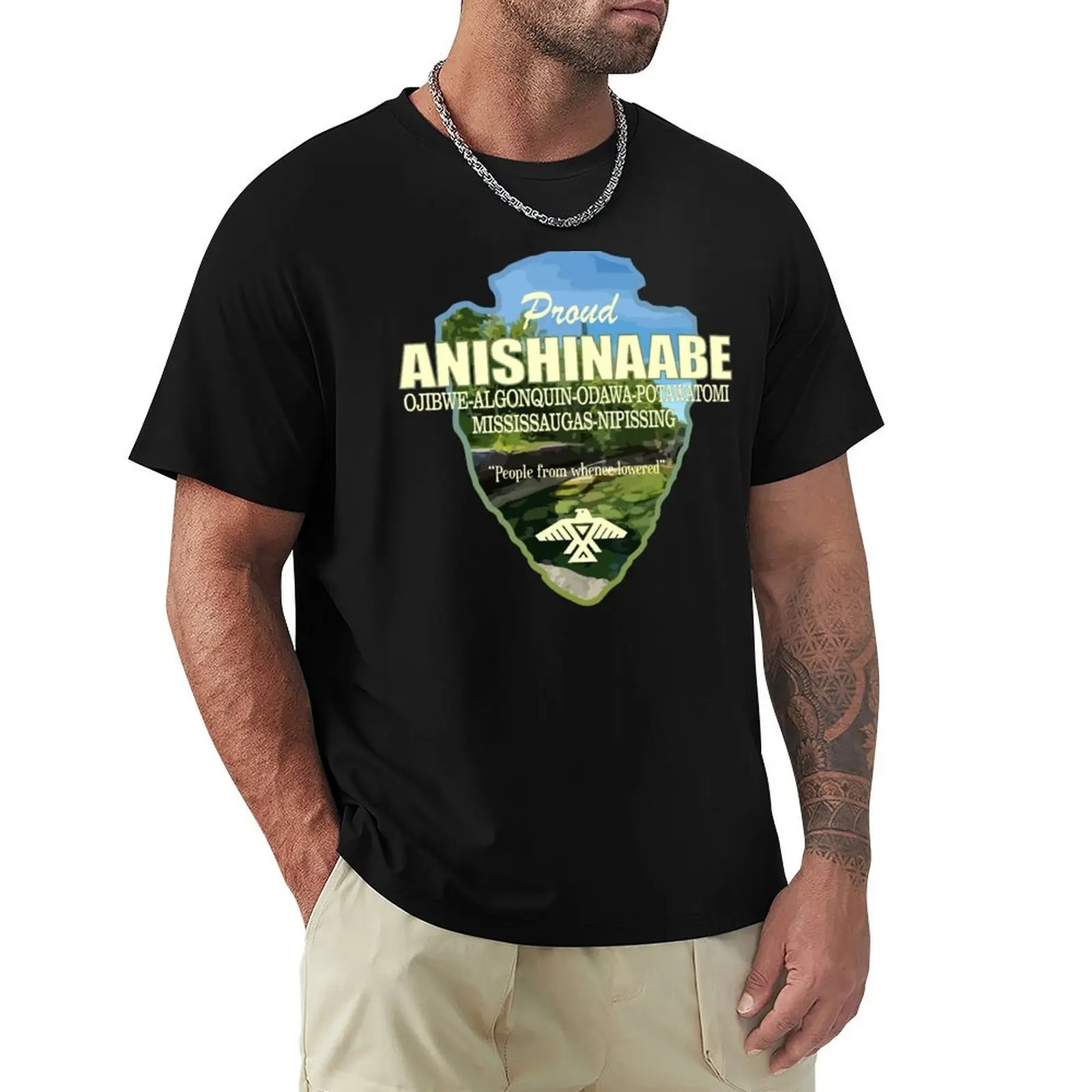 

Anishinaabe (arrowhead) T-Shirt Blouse Funny t-shirts summer tops shirts graphic tee mens tall t shirts