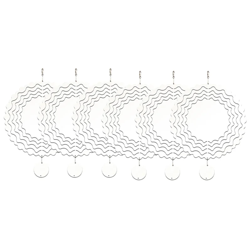 

A23P 6-контактный сублимационный ветровой вертушка, подвесные ветровые блесны для украшения сада на открытом воздухе C-8 дюймов