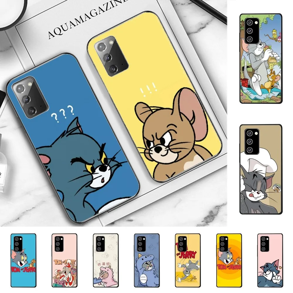 Miniso T-Tom and Cat Phone Case For Samsung Note 8 9 10 20 pro plus lite M 10 11 20 30 21 31 51 A 21 22 42 02 03