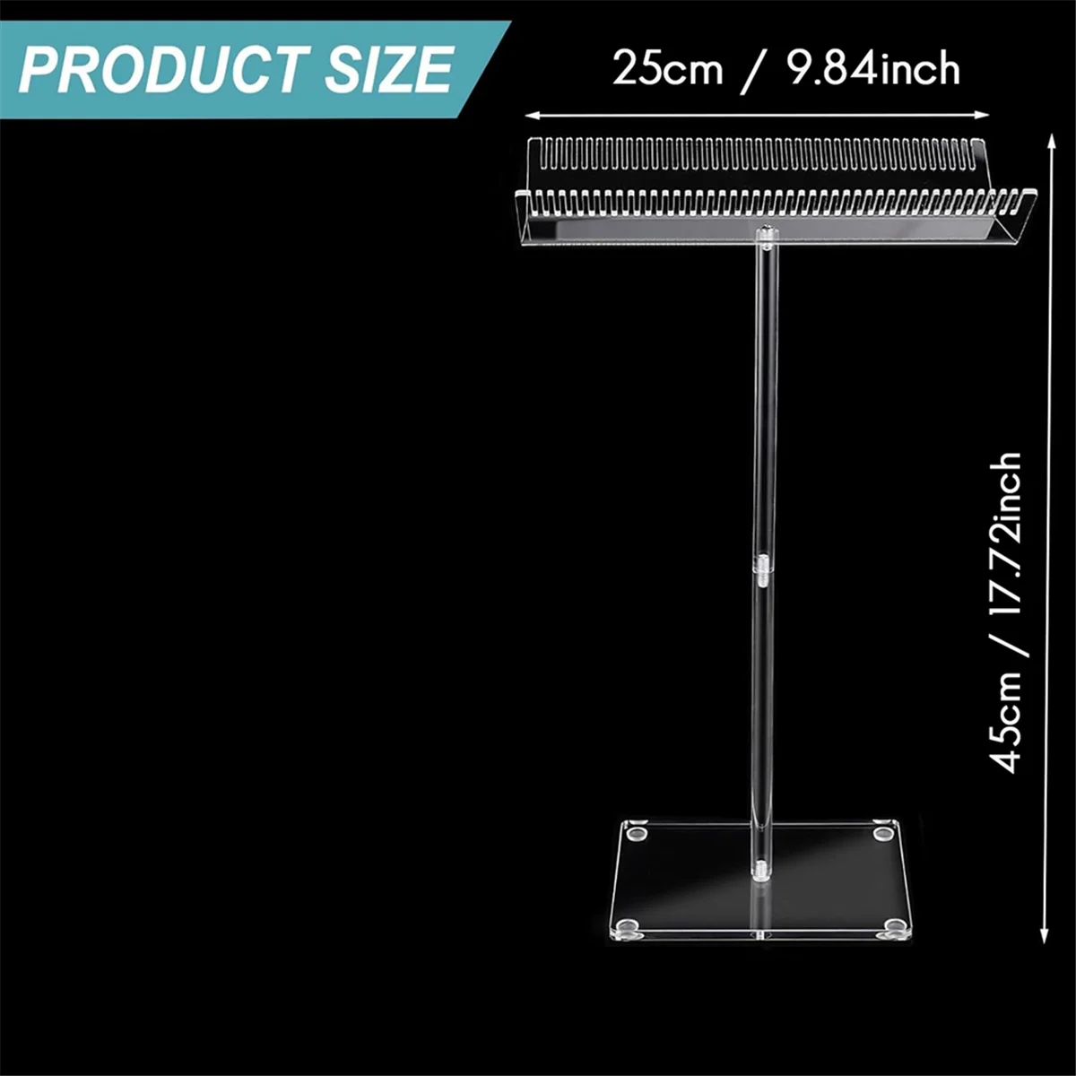 AT53 Acrylic Hair Extension Stand,Wigs Styling Tool Hair Hanger, Display,Display Braiding Hair Separator Stand for Hair Salon