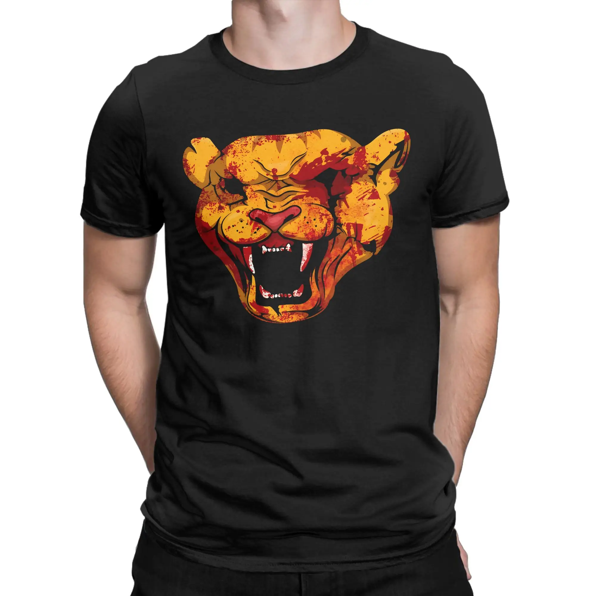 Casual Hotline Miami T-Shirt Men Round Collar Cotton T Shirt Tony Mask- Short Sleeve Tee Shirt Gift Idea Clothing