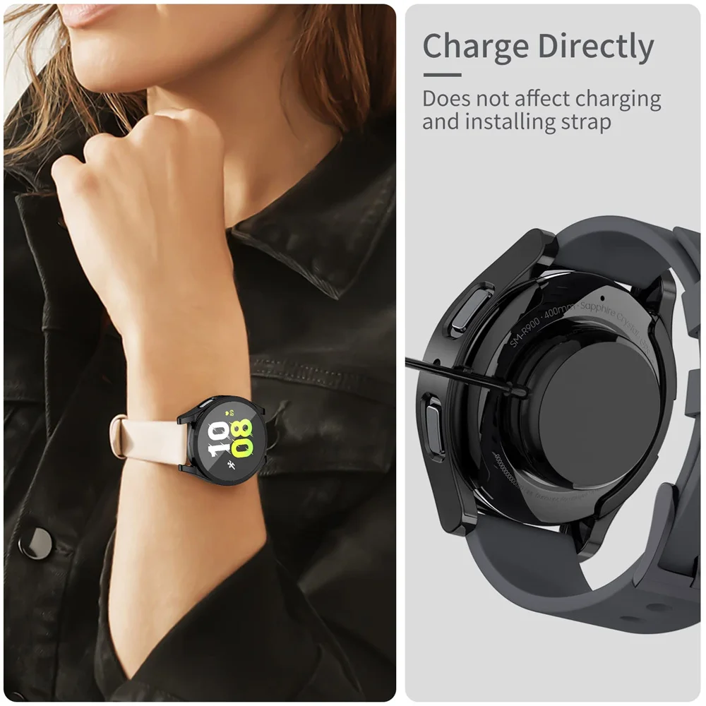 TPU Cover for samsung Galaxy watch 5 case 40mm 44mm all-around Anti-Scratch bumper Screen protector Galaxy watch 4  Accessories