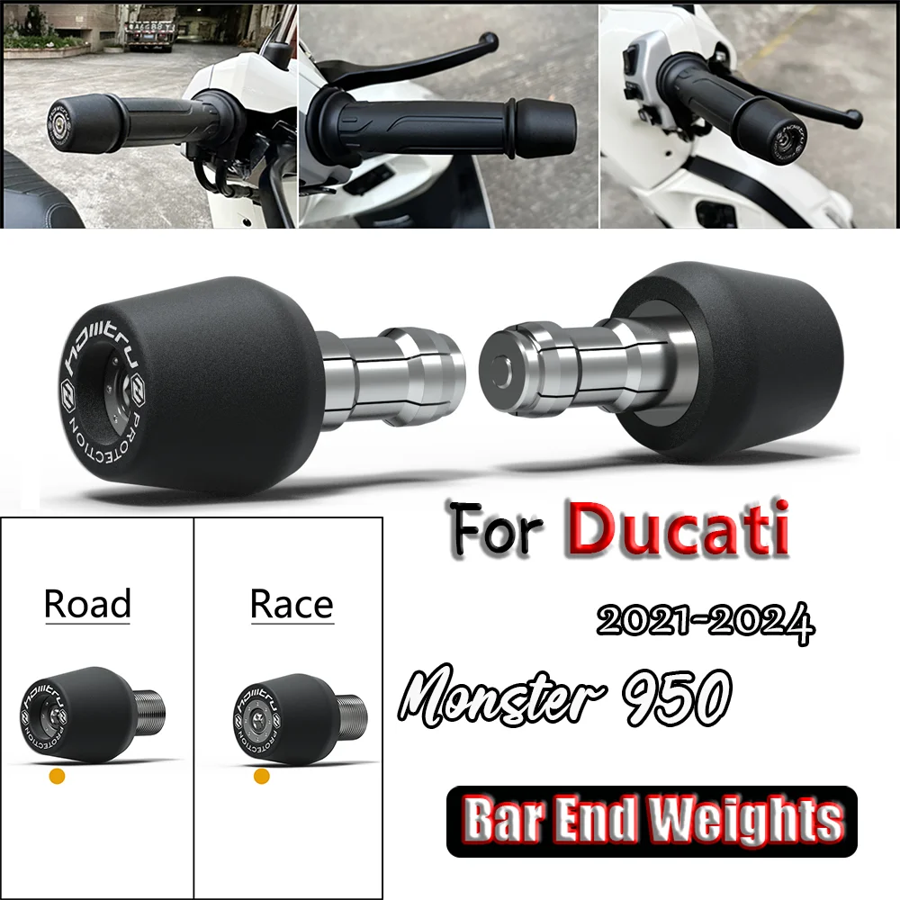 

Motorcycle Sliders For Ducati Monster 950 Motorcycle Handlebar Grip End Weights Slider Plug Handle Bar End Weight Grips Cap