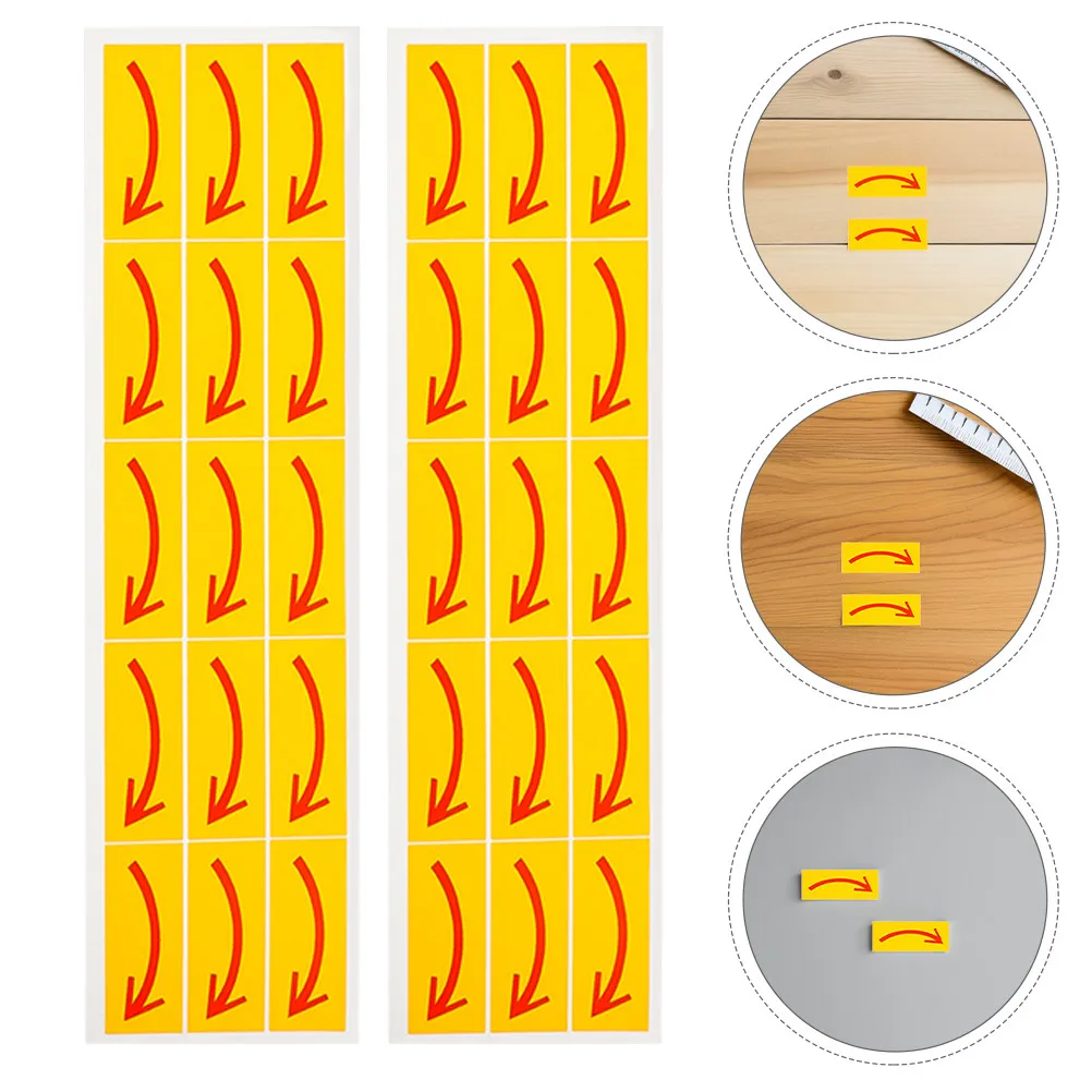 

40 шт. наклеек-указателей направления с сильным клеевым слоем, водонепроницаемые, для маркировки пола на складах и в коммерческих помещениях