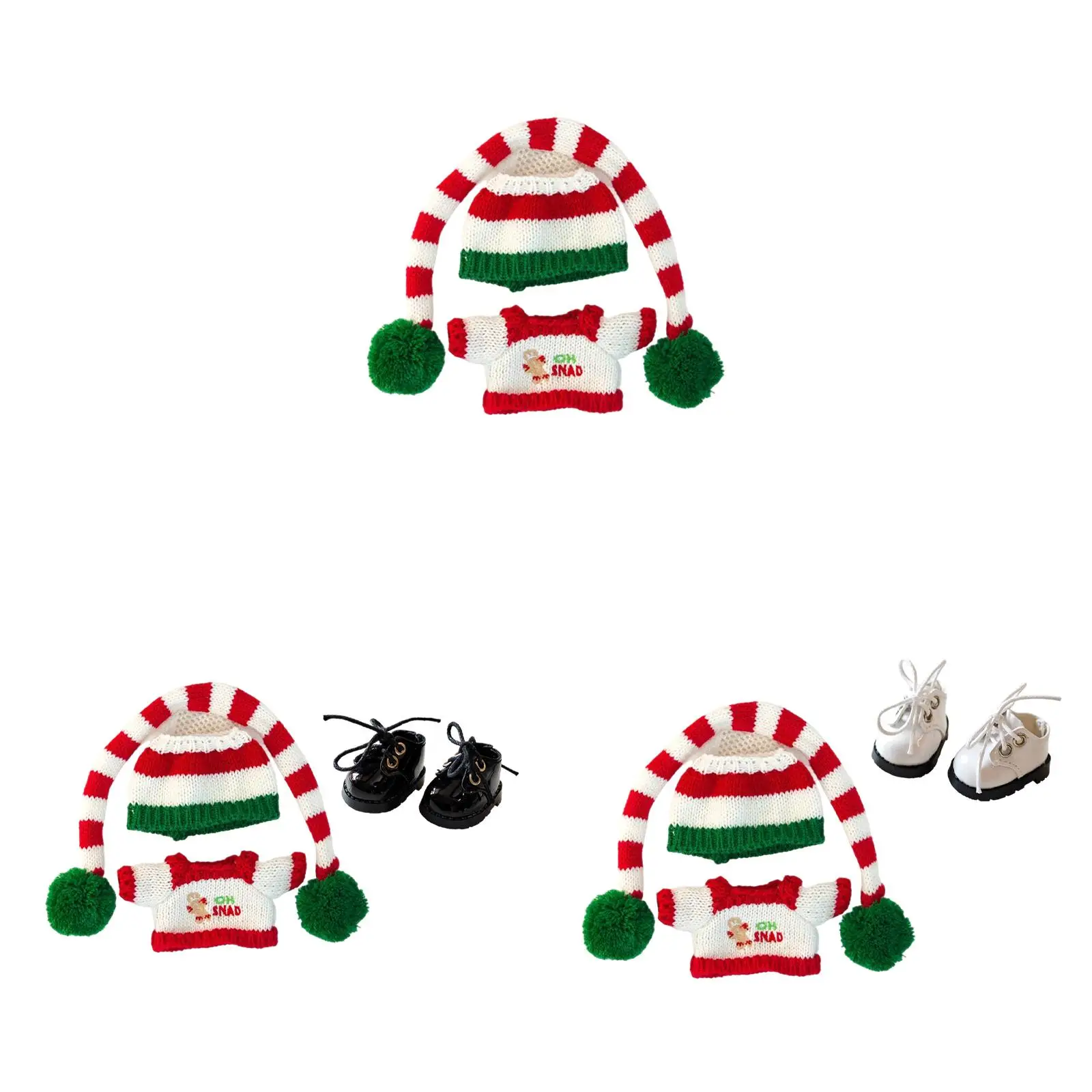 ملابس دمى تي شيرت فتاة دمية تي شيرت ملابس دمية مريحة لتقوم بها بنفسك لعبة دمية مع قبعة قلادة ملابس دمية لدمية 6.69 بوصة