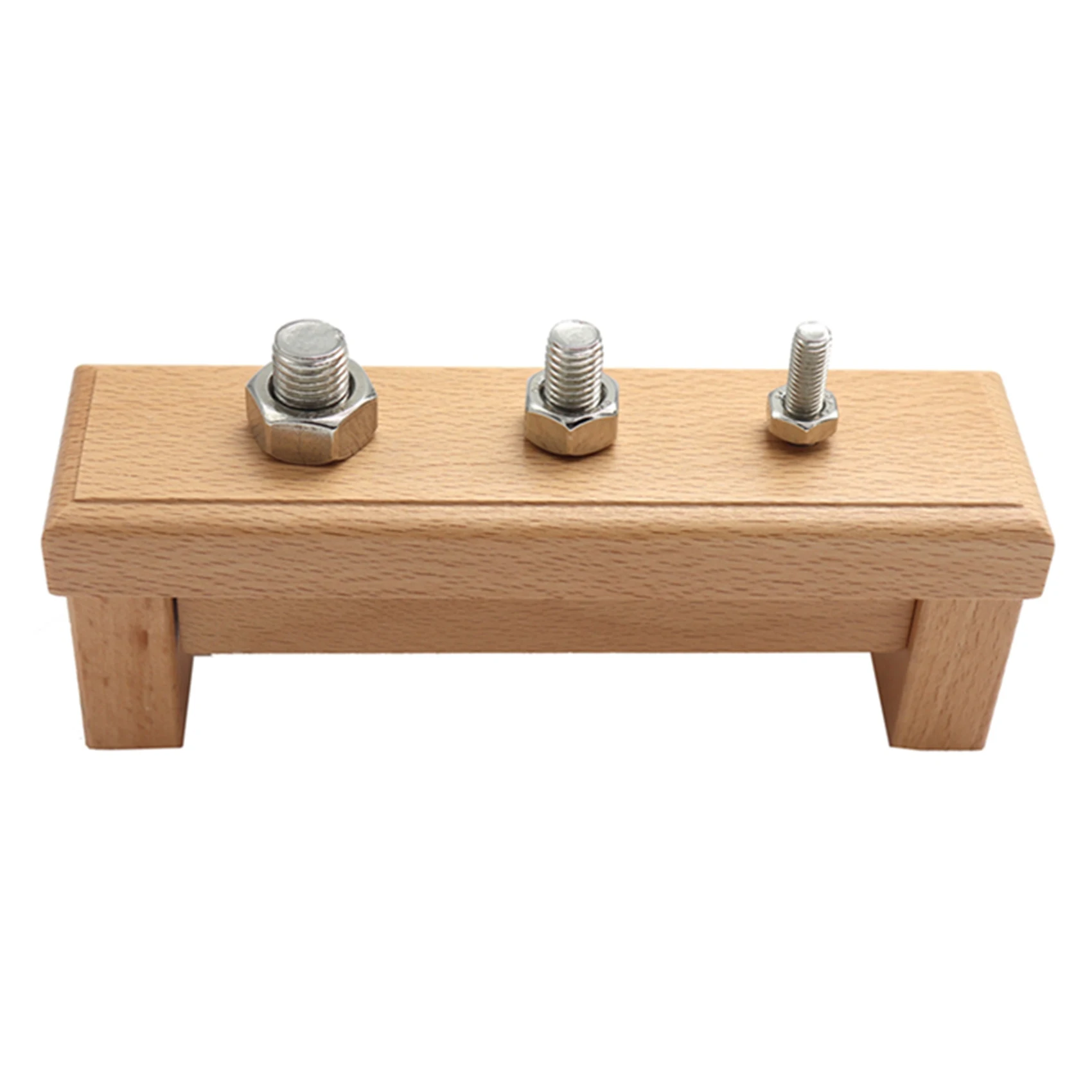 

Screw Teaching Aids Wooden Toy Screwing and Screwing Exercises for Children Life Practice Training Toy Front