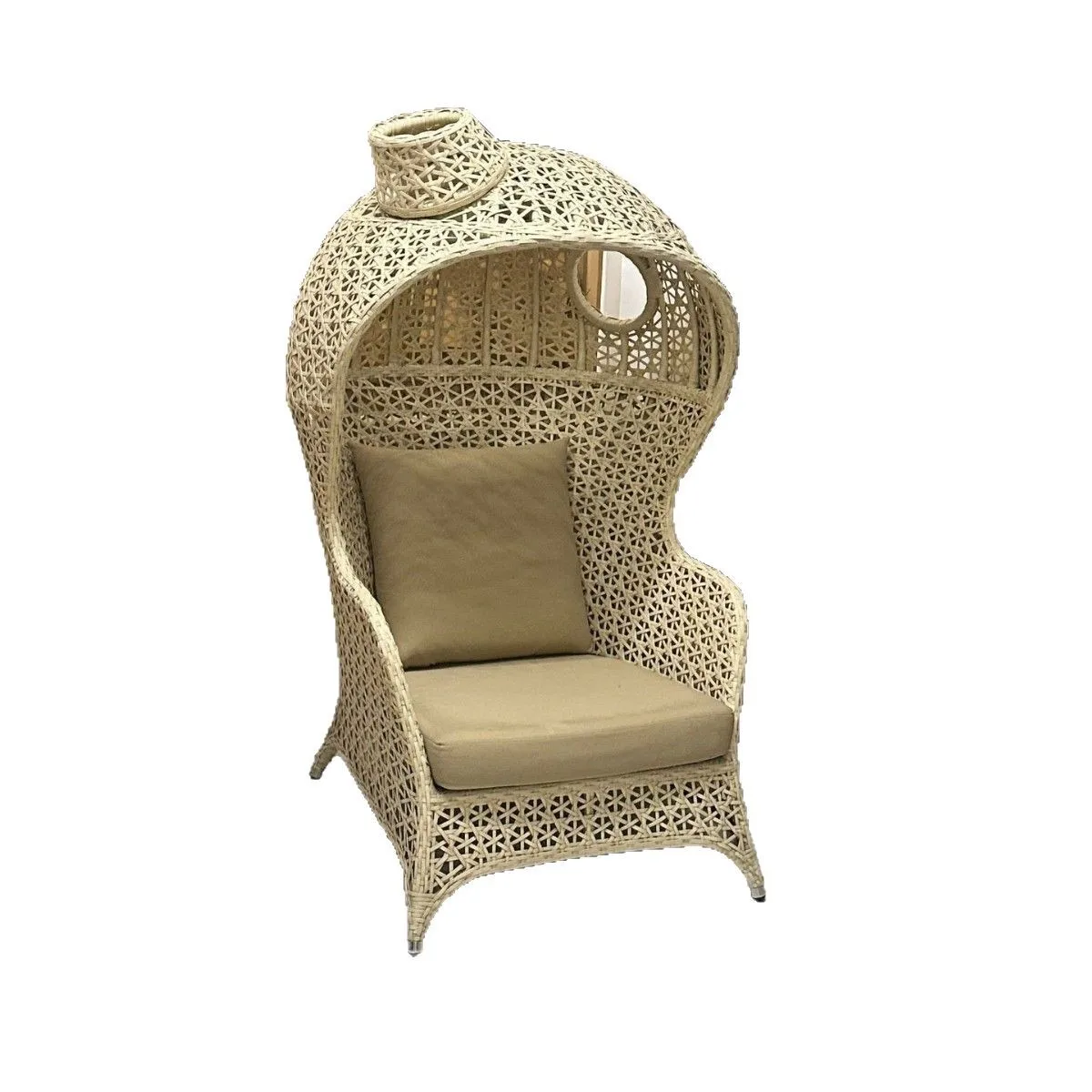 طاولات وكراسي خارجية من الخيزران كرسي ترفيهي أثاث فندقي سرير وإفطار شرفة بار مقهى مشاهير الإنترنت الإبداعي #2