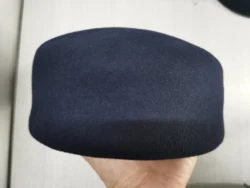 Navy Blue Fascinator Wool Felt Pillbox Hat Base  2