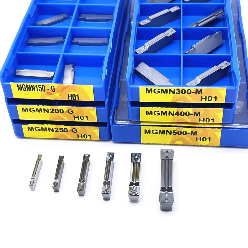 10PCS  MGMN150 MGMN200 MGMN250-G MGMN300 MGMN400 MGMN500 M  H01 Slotted Blade For Aluminium Cutting Turning Tool Blade