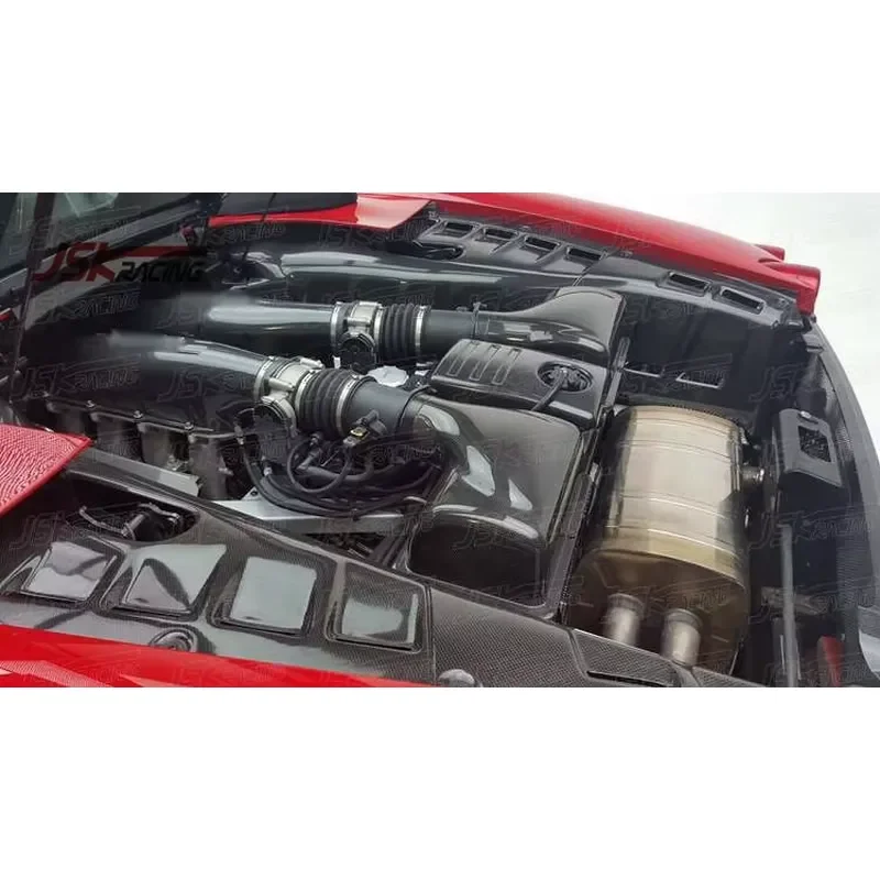 2005-2009 CARBON FIBER ENGINE COVER (4 PCS) for FERRARI 430 F430