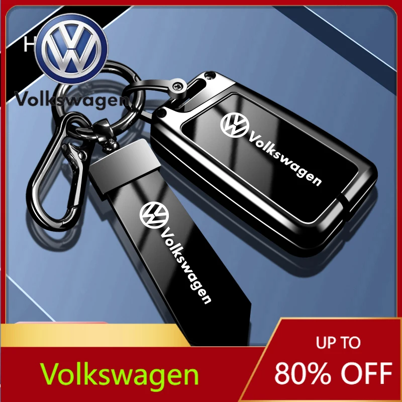 

For VOLKSWAGEN VW New Zinc Alloy Flip Car Remote Key Case Cover Case Holder Fob For VW Volkswagen Golf 7 MK7 Tiguan MK2 Auto Ke
