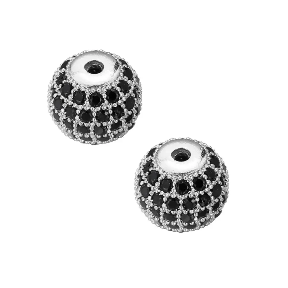 

10 PCS Sterling Silver -inlaid Bracelet Beads Bracelets Metallic Jewelry Making