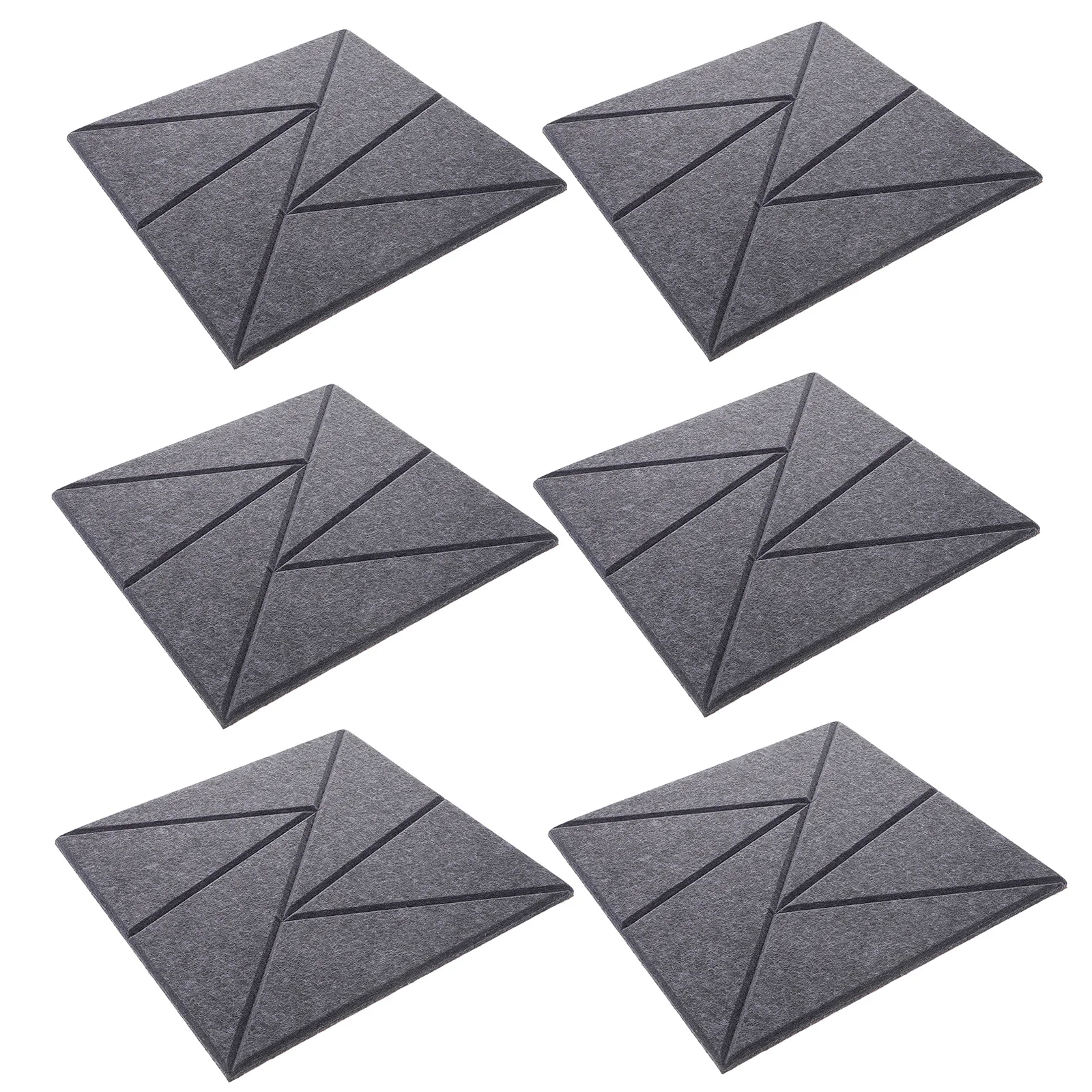 6 قطعة لوحة العزل الصوتي عالية الكفاءة الحد من الضوضاء منصات رغوة ذاتية اللصق عازل للصوت لغرفة الموسيقى غرفة الألعاب