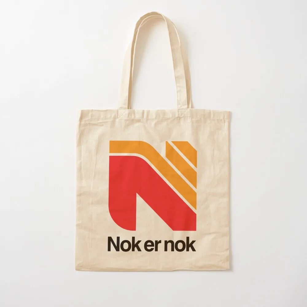 

Nok er nok - Vertical Tote Bag personalized tote bag Canvas shoulder bag Custom tote