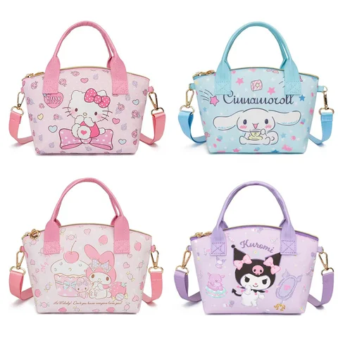Sweet Printed Handbag and Crossbody Bag, Commuter Small Bag, Waterproof and Durable Canvas Bag, Cute Everyday Storage Bag, Can B