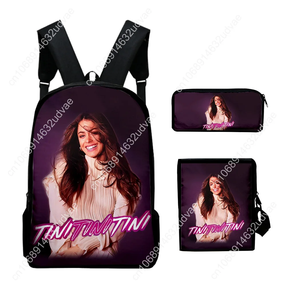 Popular Youthful Tini Stoessel Tour 3D Print 3pcs/Set Student Travel bags Laptop Daypack Backpack Shoulder Bag Pencil Case
