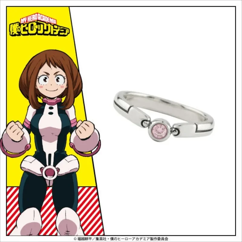 My Hero Academia Rings Man Bakugou Katsuki Women Ring Anime Wedding Initial Jewellery Couples Cute Open Metal Silver Color Bague