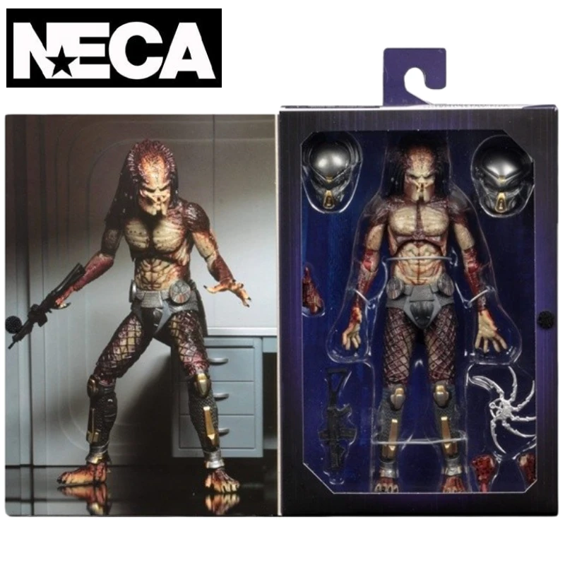 In Stock NECA Original Predator 2018 Ultimate Fugitive Predator Lab Escape Action Figures Collection of Gifts for The Boy