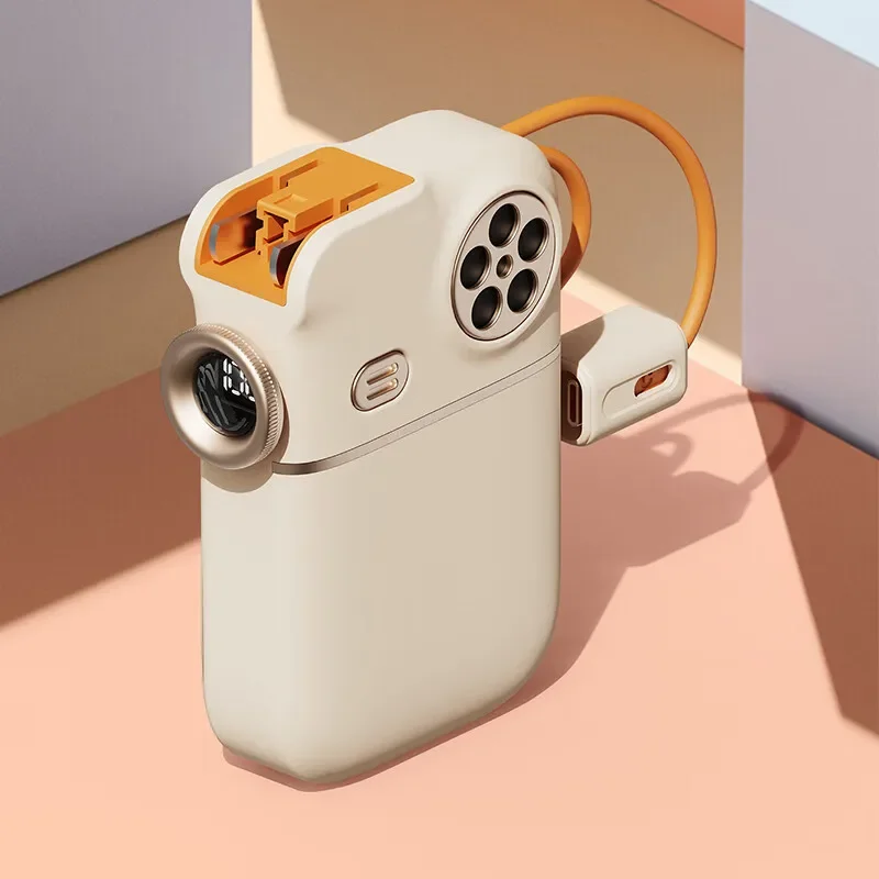 

Bring your own cable, super fast charging, power bank, portable mini large-capacity two-way fast charging mobile power supply S