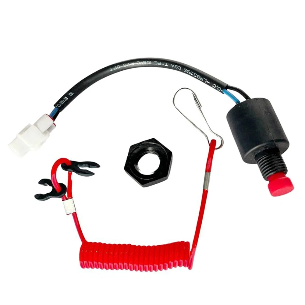 Outboard Motor Stop For SWitch Safety Tether For 8-300HP 4 Cycle Engine 37820-93J00 Kill Ignition Control Boat Marine Part