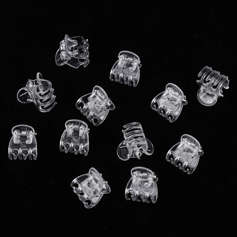 50Pcs Transparent 6-Claw Orchid Clips Plastic Butterfly Flowers Support Clear Fixer For Garden Vine Stem Plants Climbing