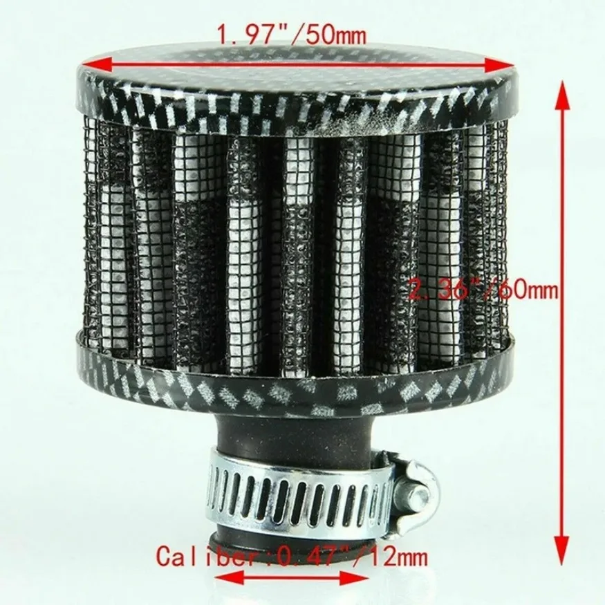 علبة المرافق الشاملة فلتر تنفس الهواء ، مدخل على شكل كربون للمحرك ، 12 ، 1