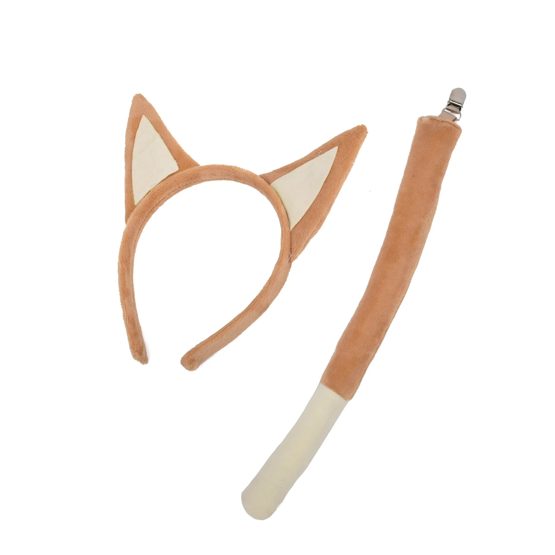 Niedlicher Plüsch-Hundeohren-Haarreif, Schäferhund-Charakter-Stirnband, Modisches Kostüm-Accessoire für Kinder, Halloween-Verkleidungsparty – Detail 6