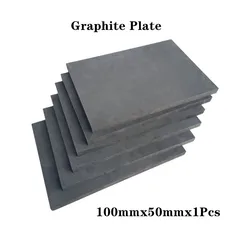 1Pcs 100mmx50mm High-Purity Graphite Plate High Temperature Conductive Industrial Electrolytic Block Graphite Mold