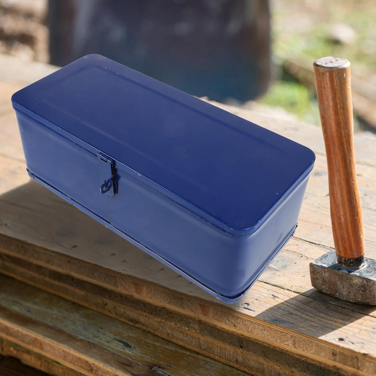 Handheld Tool Box Metal Large Capacity For Car Heavy Duty Tool Storage Container Case Organizer Box Tools Metal Toolbox