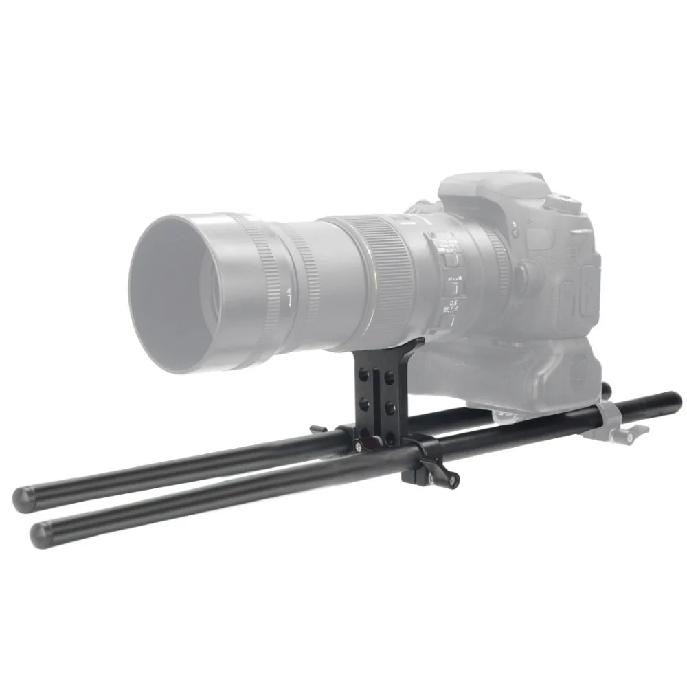 2 Stück 10cm 25cm 30cm 40cm Carbonfaserrohr mit 15mm Teleobjektivhalterung für Rig-Schienen-Klemmsystem Follow Focus SLR-Kameras – Detail 21