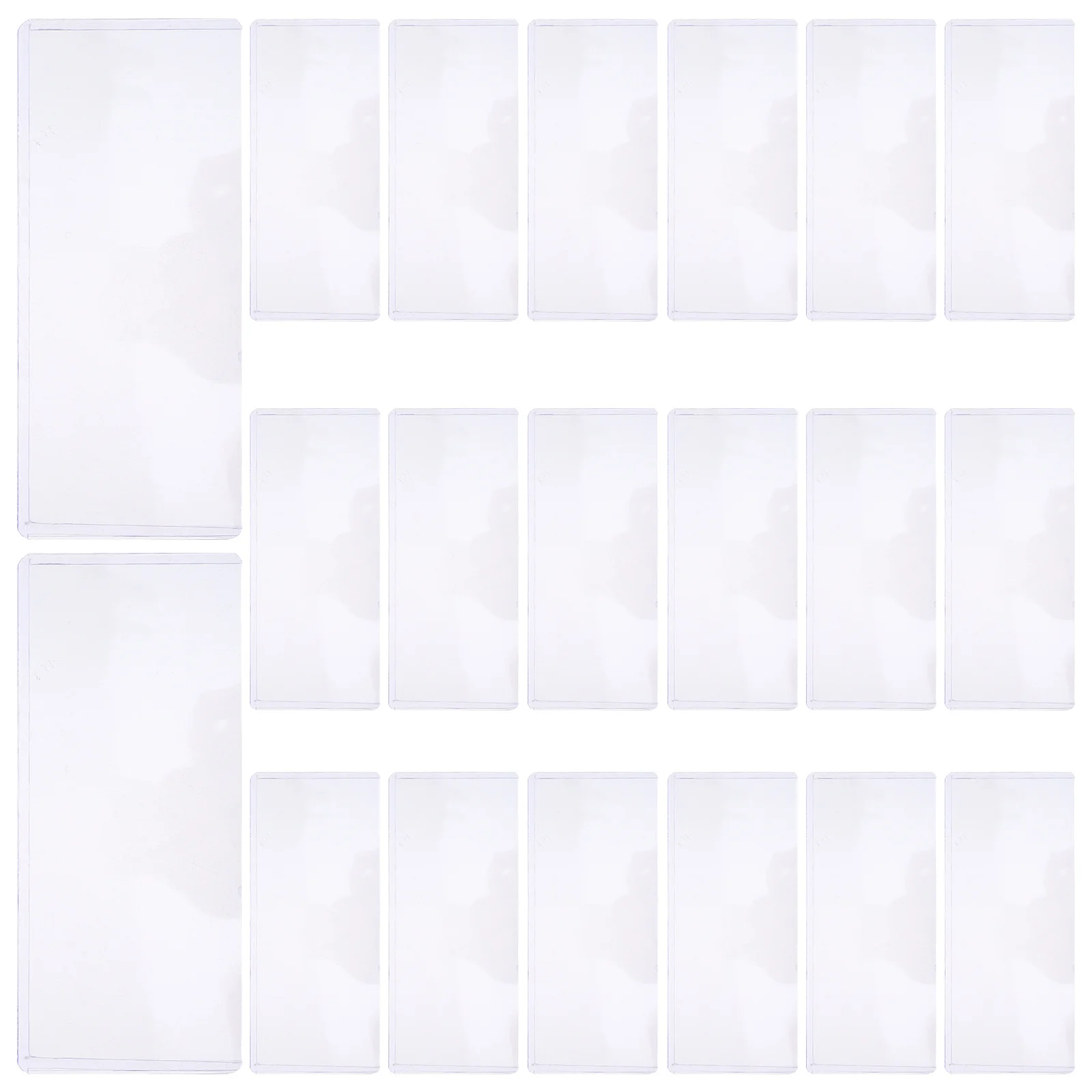 

20pcs Paper Money Sleeves 6.8X3 Inch Clear Currency Storage Protector For Collectors Plastic Holder For Bills Banknotes Stamps