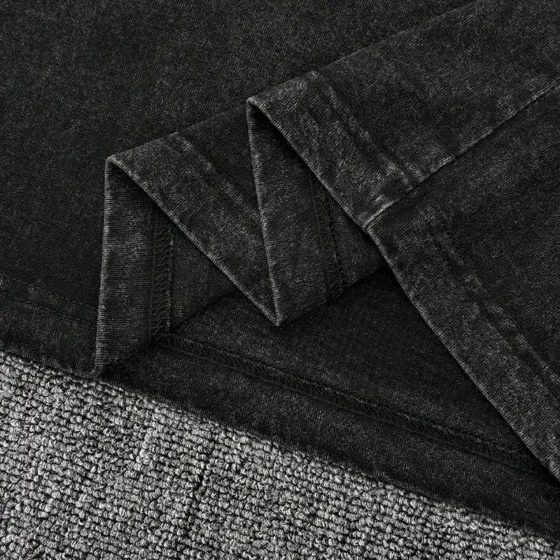 Anime Mob Psycho 100 Washed TShirt Men Streetwear Harajuku Graphic Vintage T-Shirt Cotton Casual T Shirt Summer Short Sleeve Tee