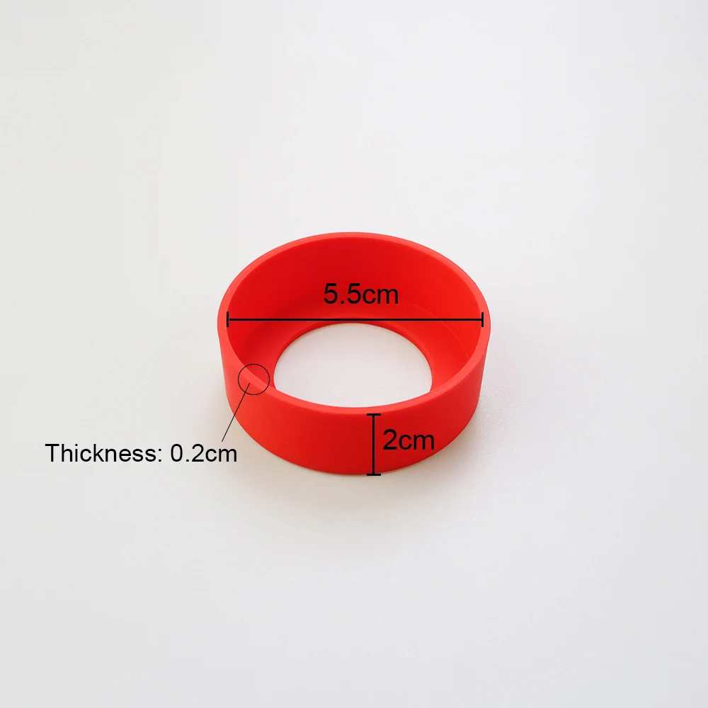 Silicone World 5.5CM Silicone Cup Bottom Cover 55MM Coaster Sleeve Sheath Wear-resistant Anti-fall Bottom Cover Cup Bottom Ring