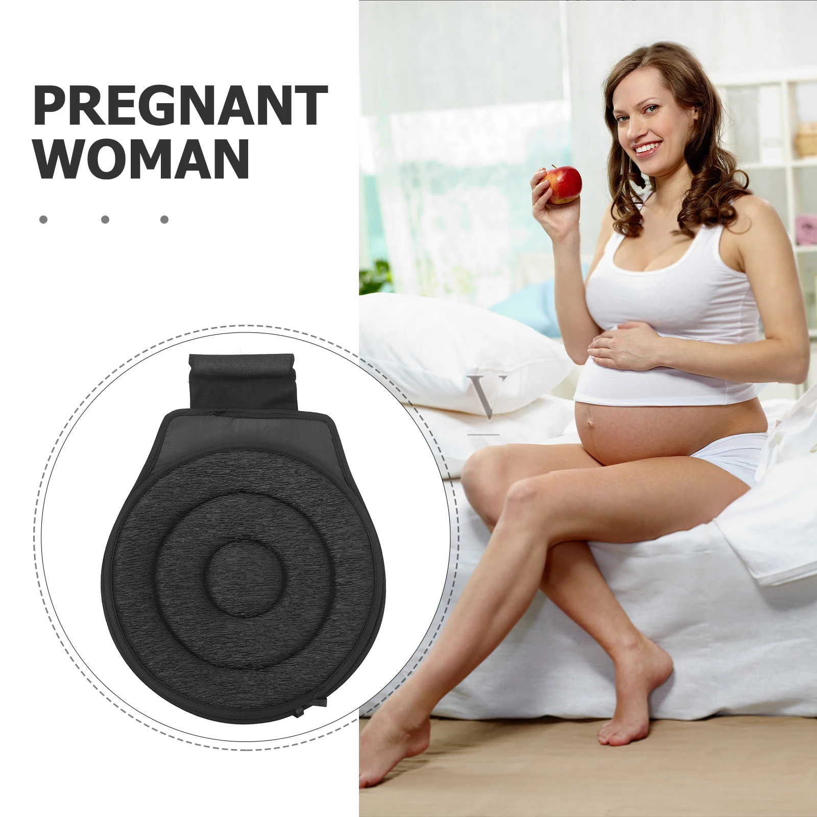 

Car Swivel Cushion Pregnant Woman Cars Pleated Fabric Seat Rotating for Elderly