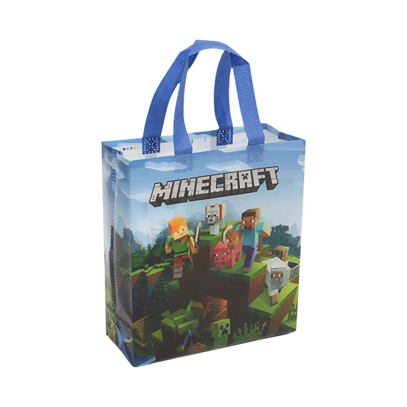 6 قطعة حقيبة يد ماين كرافت للبنين بنات لعبة ستيف بكسل نمط الهدايا حقيبة التخزين حقائب كتف لطيف حقيبة تسوق محمولة #6