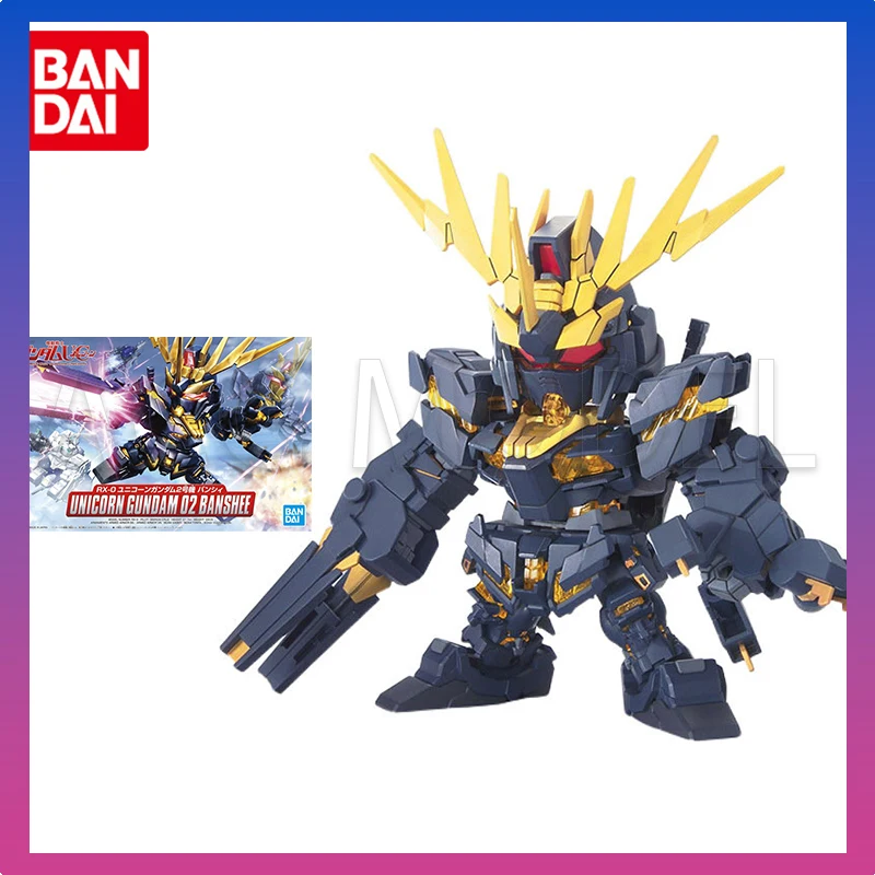 

Комплект модели Bandai Gundam, аниме-фигурка SD BB RX-0, единорог Gundam 02, фигурки Banshee, игрушки, коллекционные подарки для детей