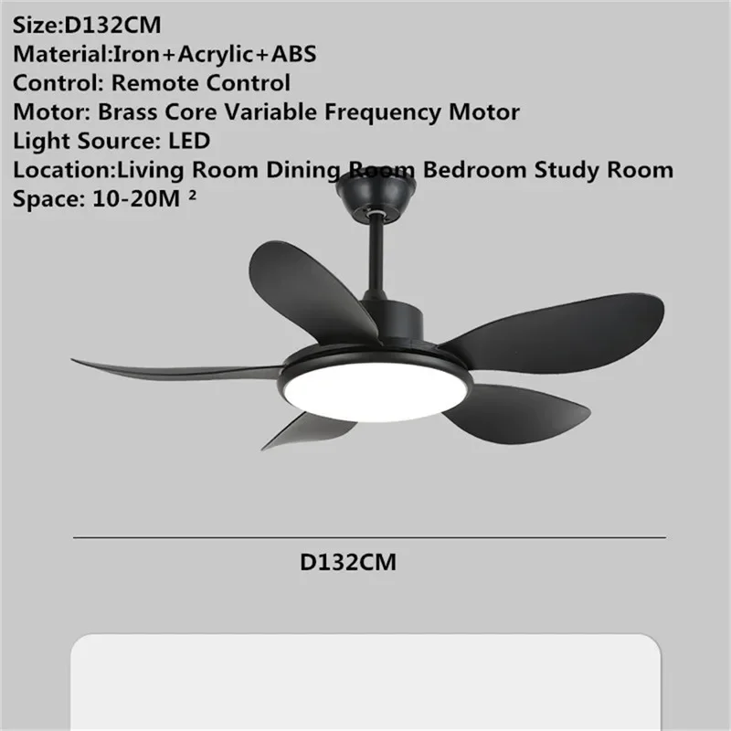 Colin ventilador moderno luz de luxo sala estar restaurante quarto estudo led ventilador teto luz ventilador elétrico remoto