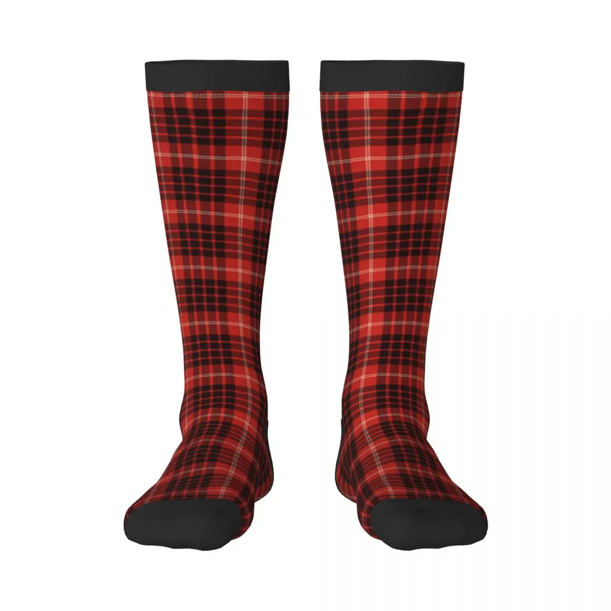 

Tartan Plaid Print Unisex High Socks for Men Women Autumn Winter