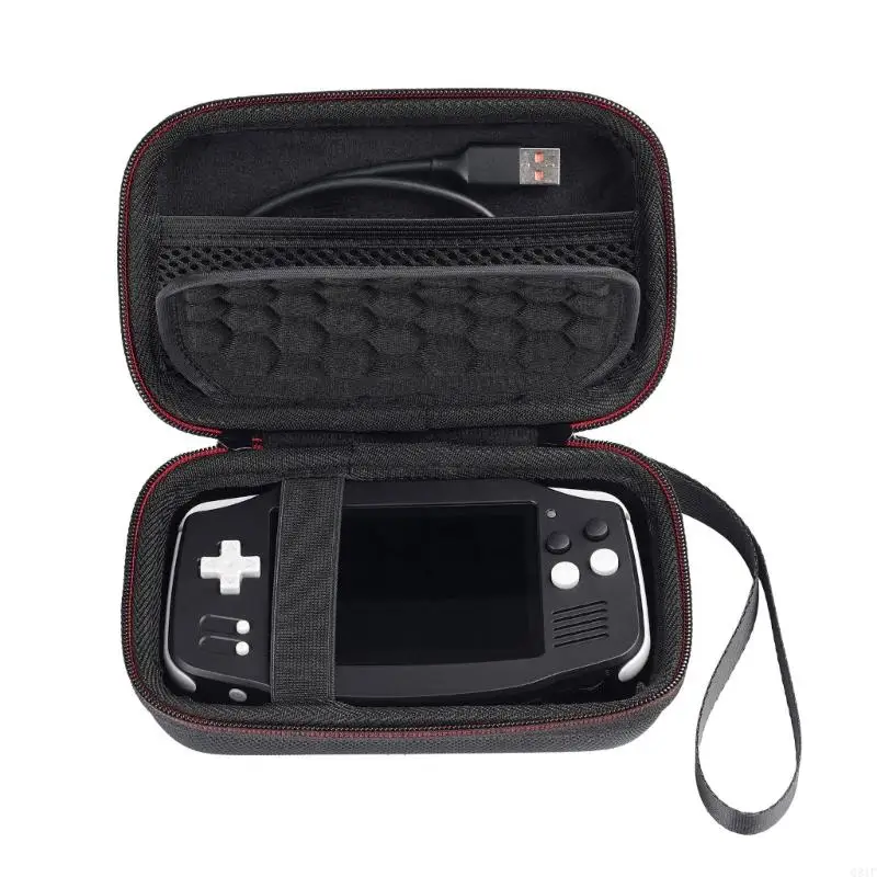 Bolsa EVA Q81F con consola juego mano bolsillo malla bolsillo Caja almacenamiento a prueba choque a prueba