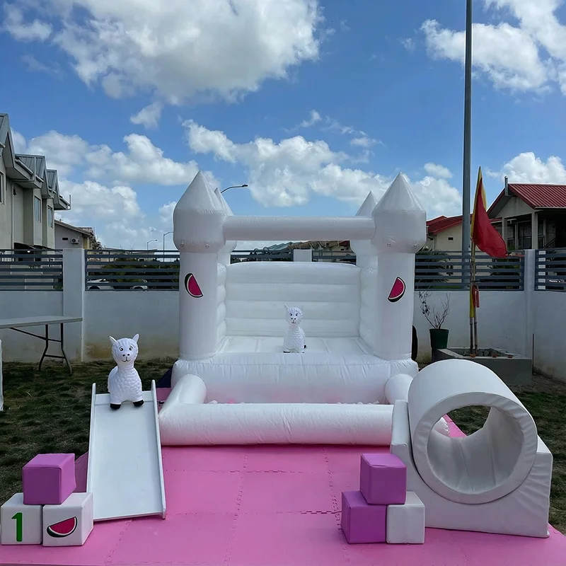 Indoor outdoor 100% PVC Inflatable Bounce House With Ball Pit Water pool kids game jumping castle Commercial Rental equipment