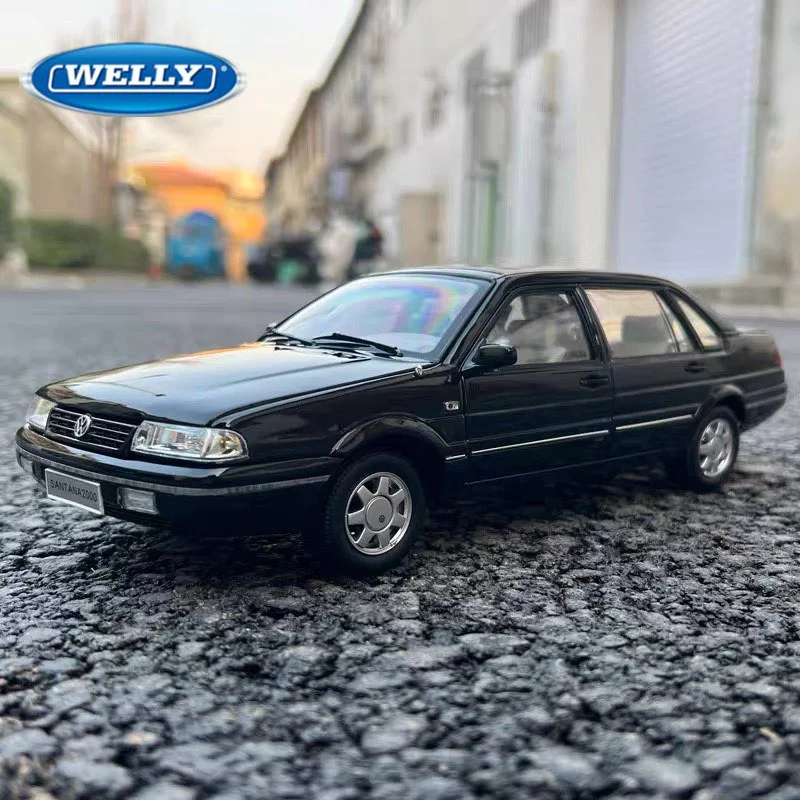 

Welly 1:24 Volkswagen Santana, модель автомобиля из сплава, литая под давлением металла, классические ретро-мобили, модель автомобиля, коллекция моделирования, подарок для детей