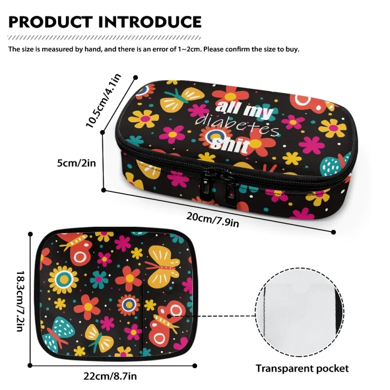 HYCOOL Hot Sale Insulin Bag Portable Medication Storage Aluminium Foil Lining Organize Bags Diabetes People Drug Box