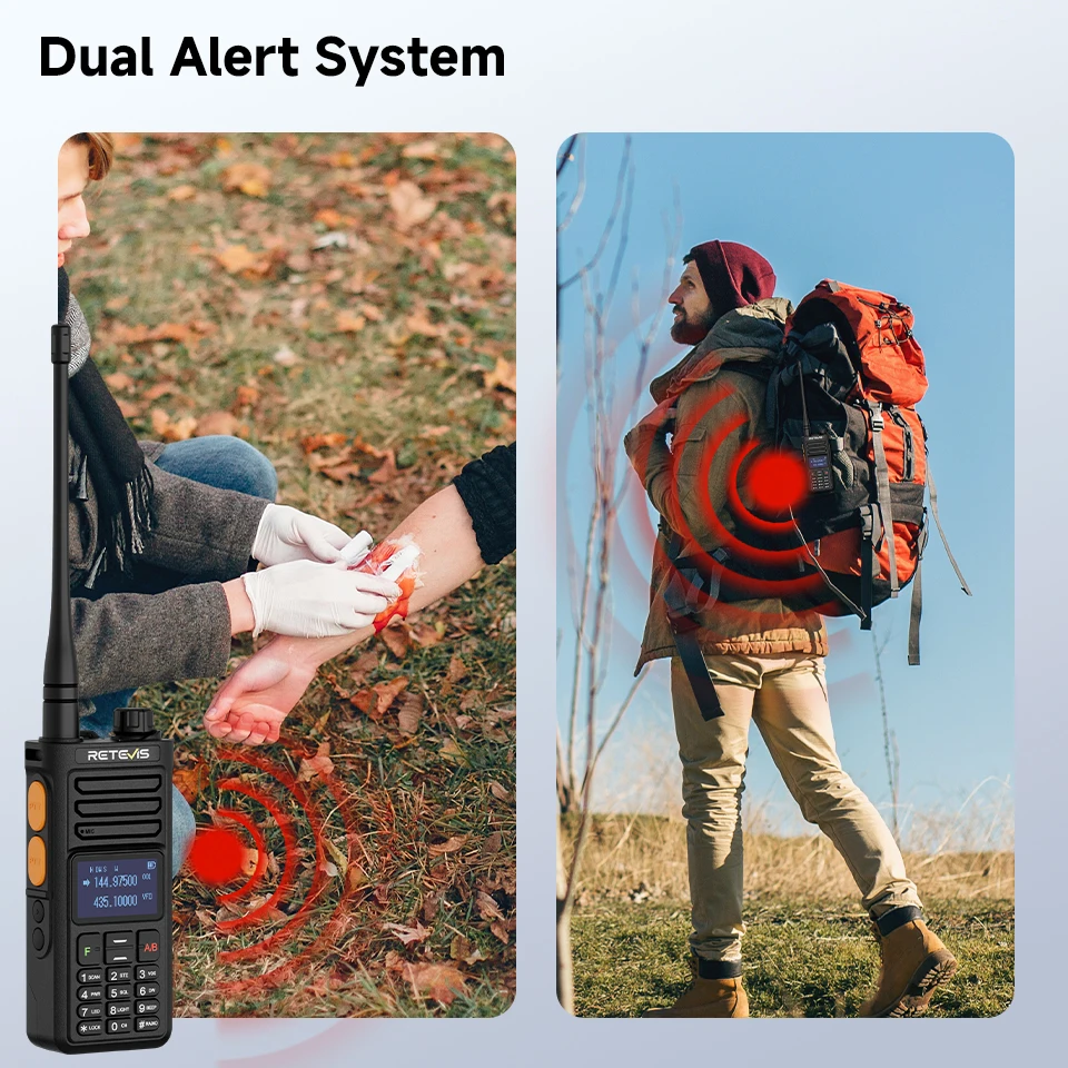 Retevis RA89R/G Walkie-Talkie / Amateurfunkgerät mit Cross-Band-Funktion (U/V-Band), Bluetooth-App-Programmierung, 2800 mAh Akku, großer Funkreichweite – ideal für Camping – Detail 17