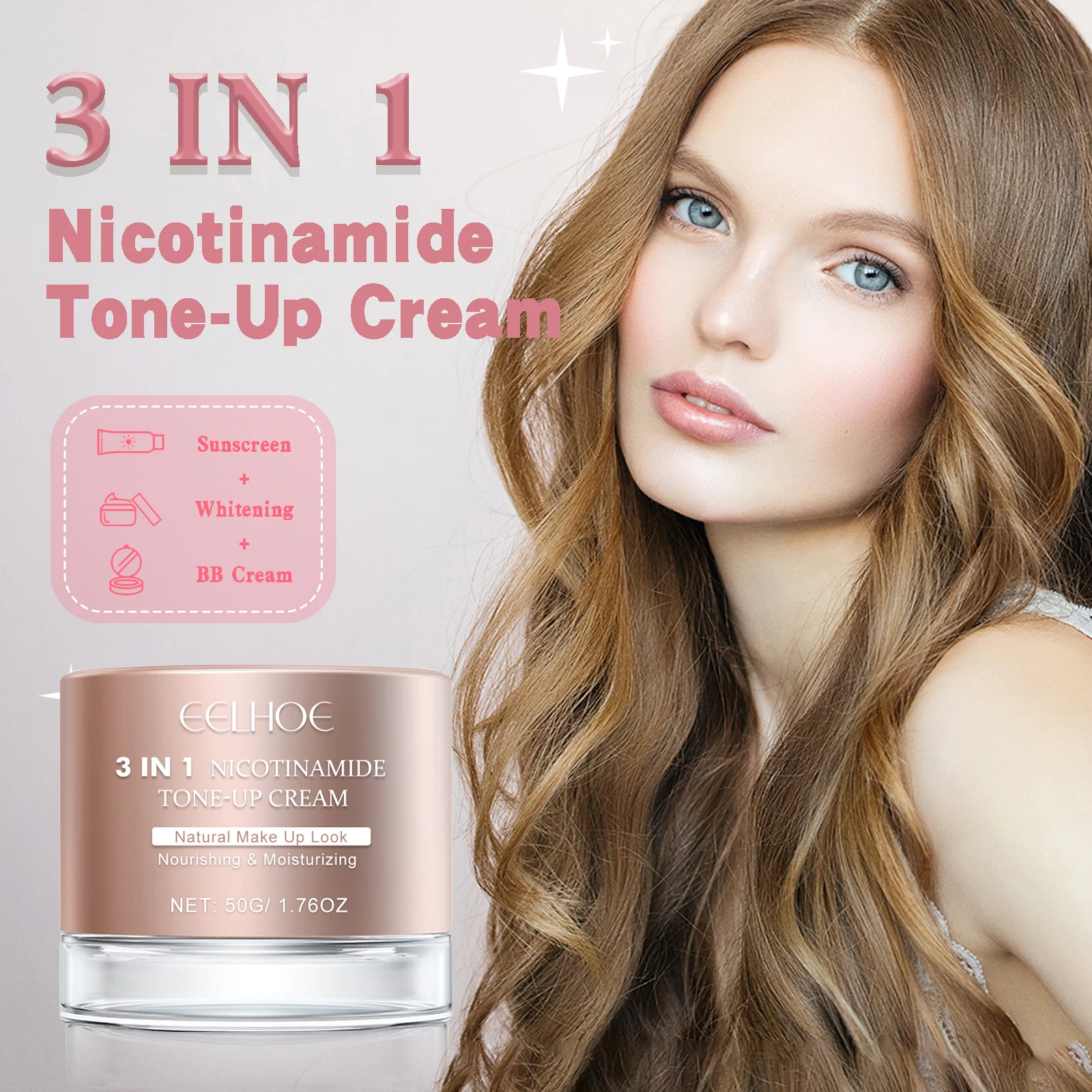 EELHOE Nicotinamide Facial Cream for Face Remover Melasma Reduce Melanin Brightening Skin Moisturizer Nourishing Skin Care Cream