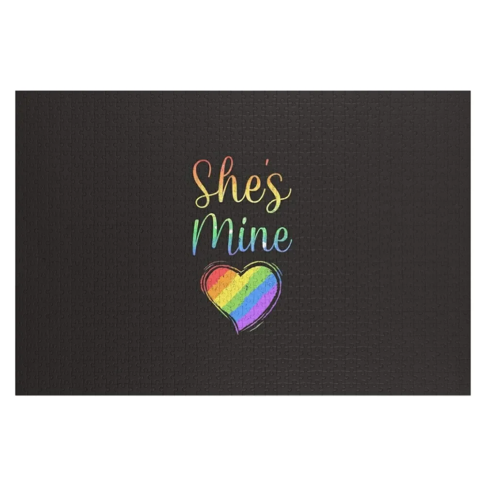 

She’s Mine Lesbian Gift Jigsaw Puzzle Jigsaw Pieces Adults Jigsaw For Kids Children Puzzle